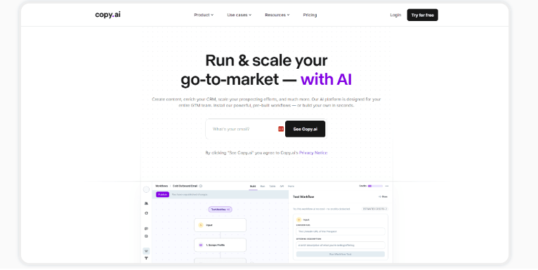 Copy.ai tool